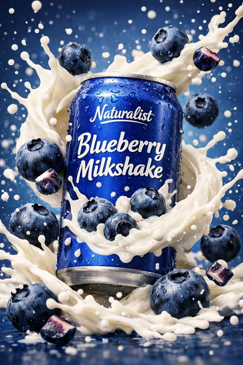 Refreshing Blueberry Bliss in a Can