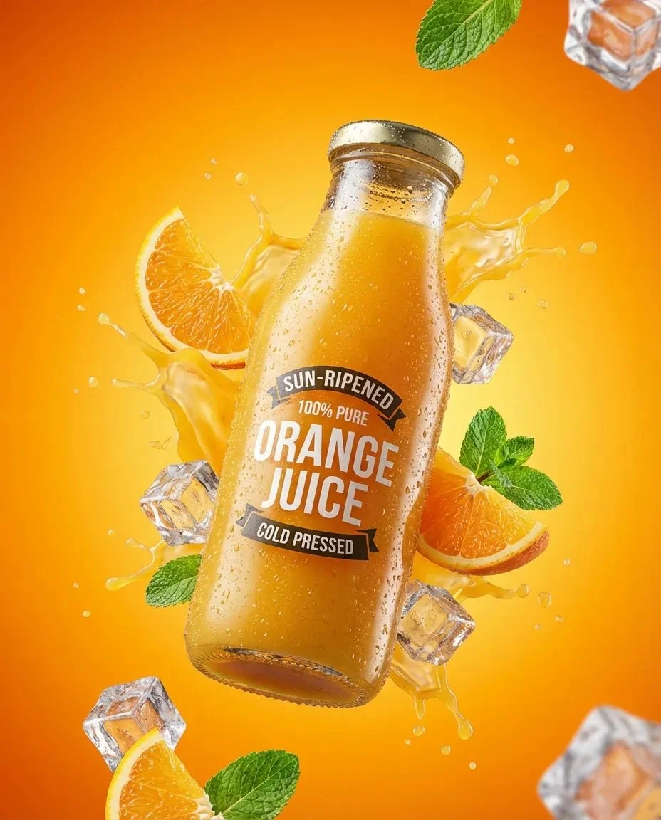 Refreshing Citrus Elegance in Motion