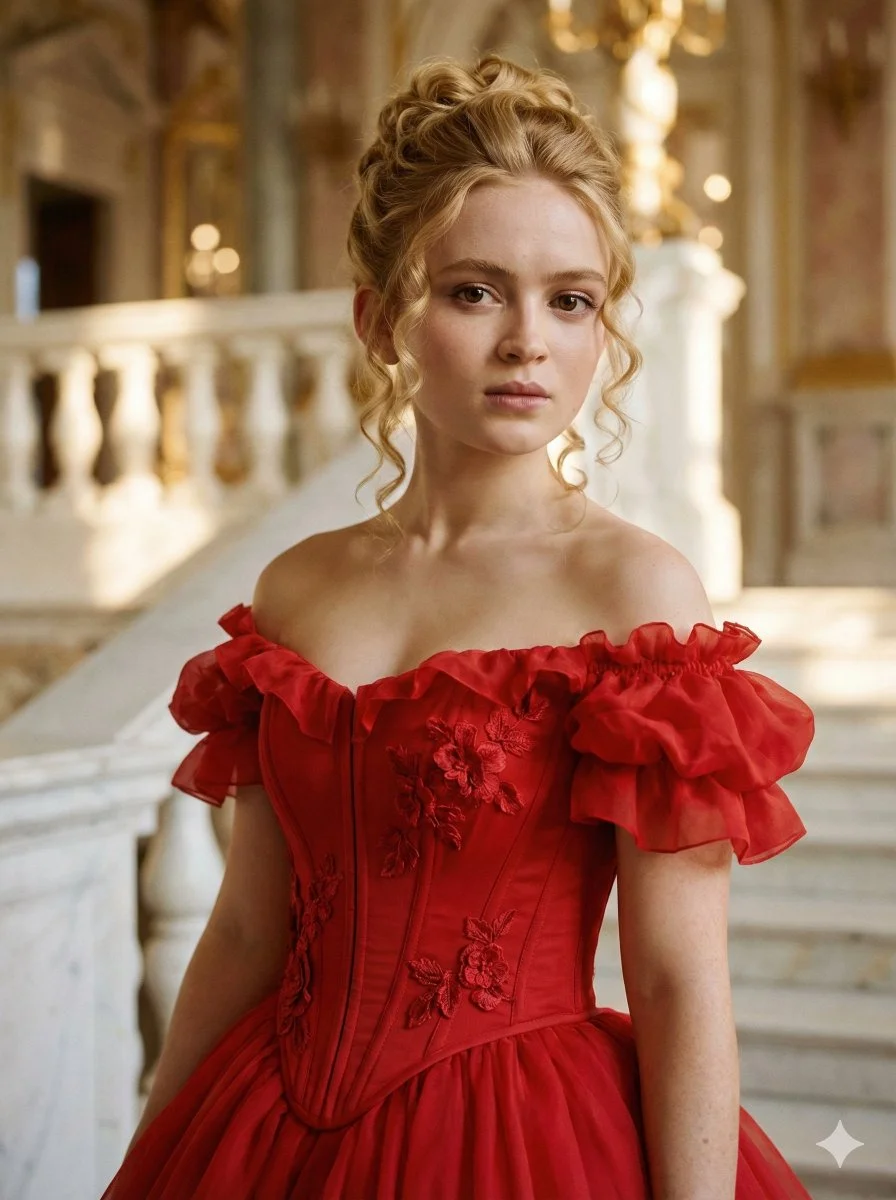 Regal Elegance: Sadie Sink in a Dreamy Portrait