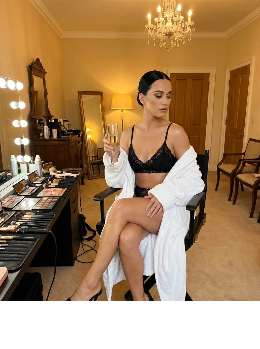Regal Intimacy: Iggy Azalea Lookalike in Luxe Boudoir Noir