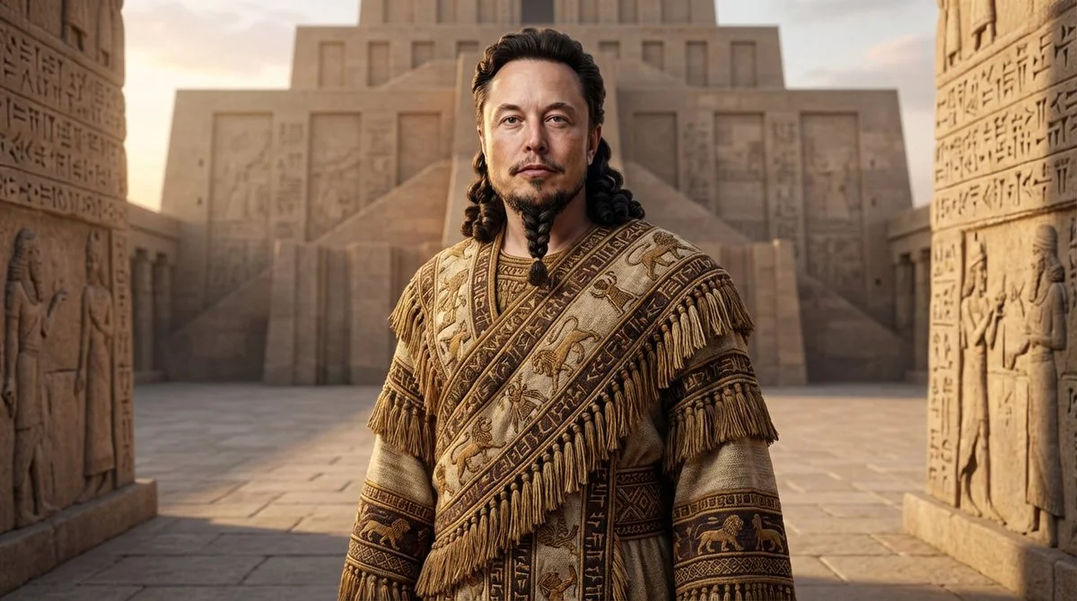 Regal Reflections: Babylonian Elegance