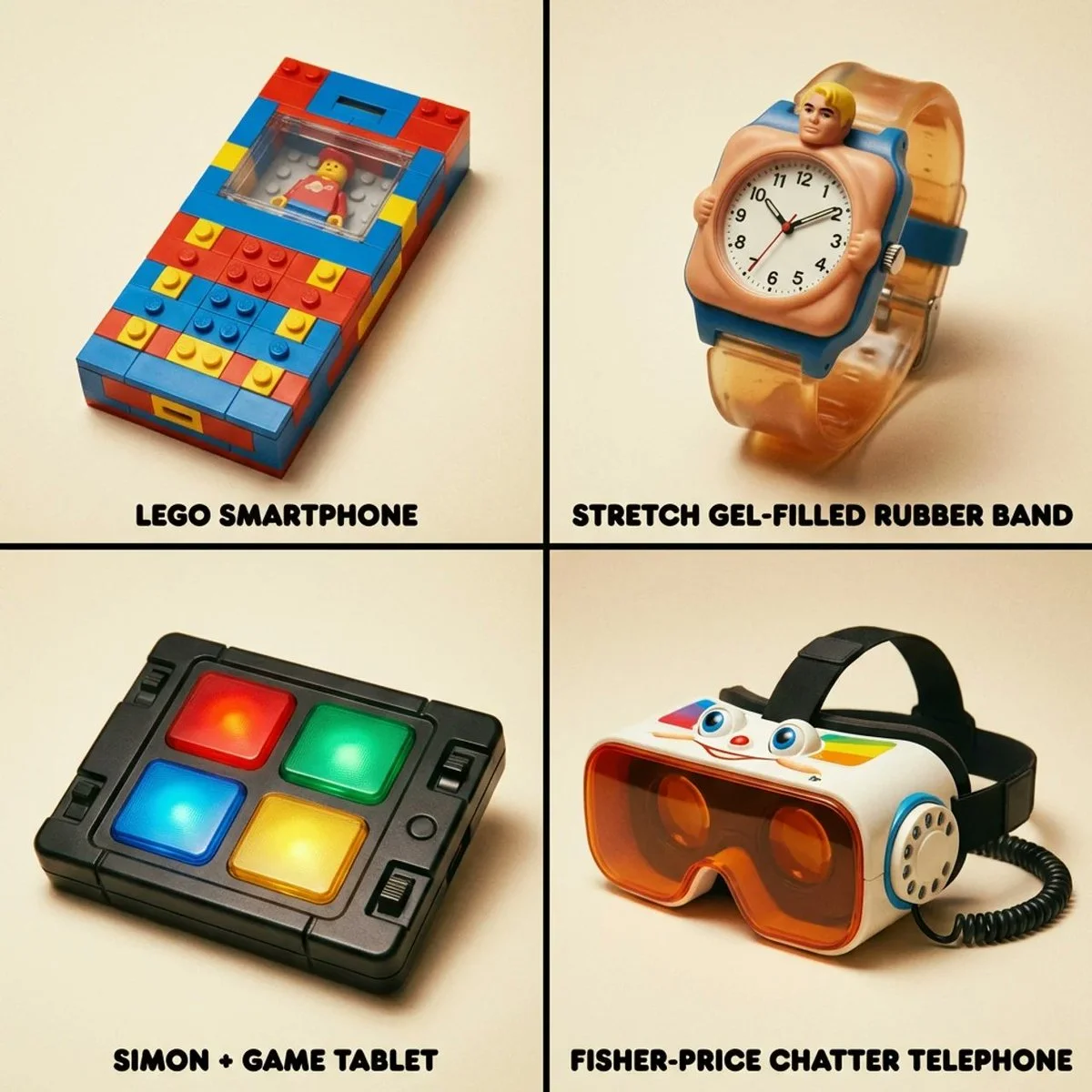 Reinventing Modern Gadgets as 1970s Childhood Toys