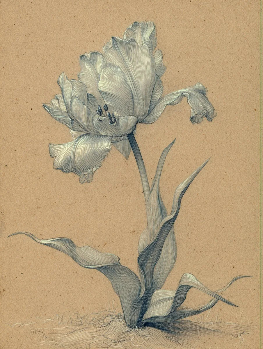 Renaissance Silverpoint Drawing: Delicate Metallic Lines on Tinted Ground