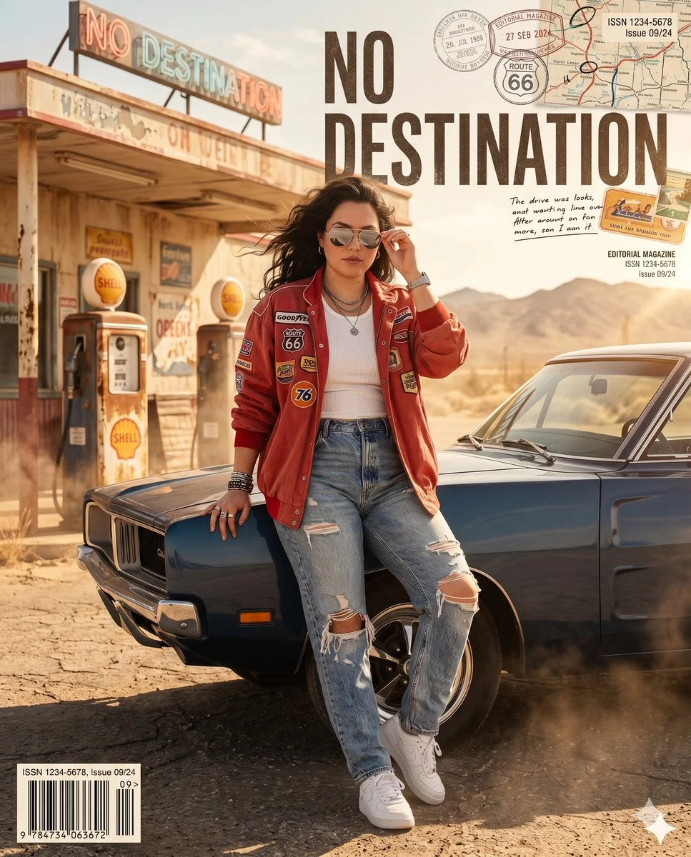 Retro Americana meets luxury streetwear in desert heat