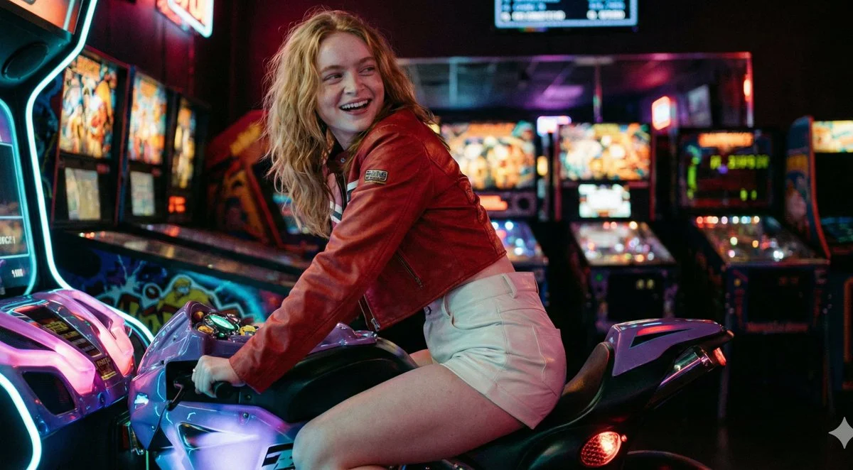 Retro Arcade Vibes: A Cinematic Chic Moment