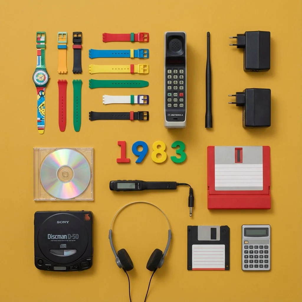 Retro Gadget Wonderland: A Glimpse into the 80s