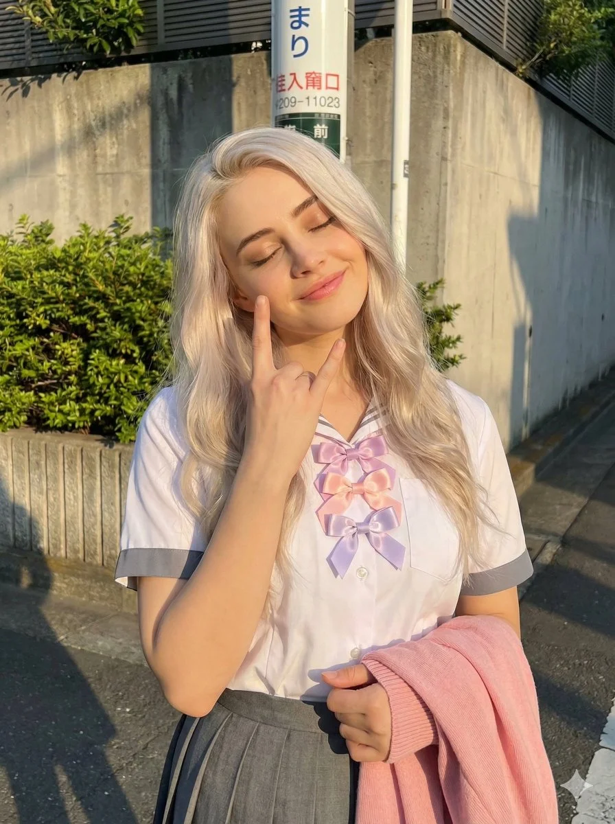 Rocking in Radiance: A Golden Hour Portrait