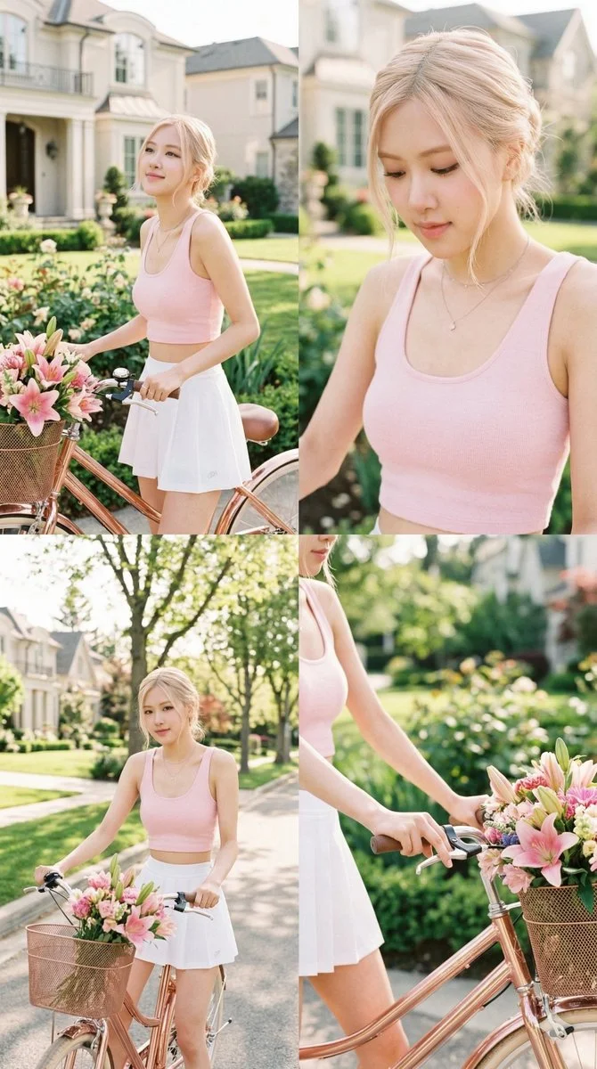 Romantic Elegance on Two Wheels