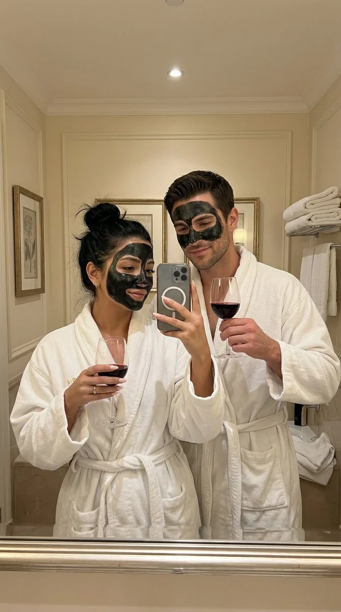 Romantic Istanbul Spa Night: Mirror Selfie Moment