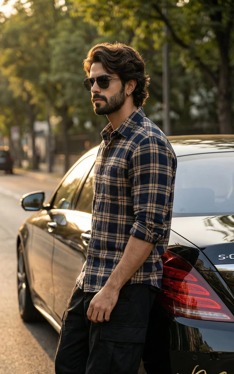 Rugged Elegance: A Man's Urban Portrait