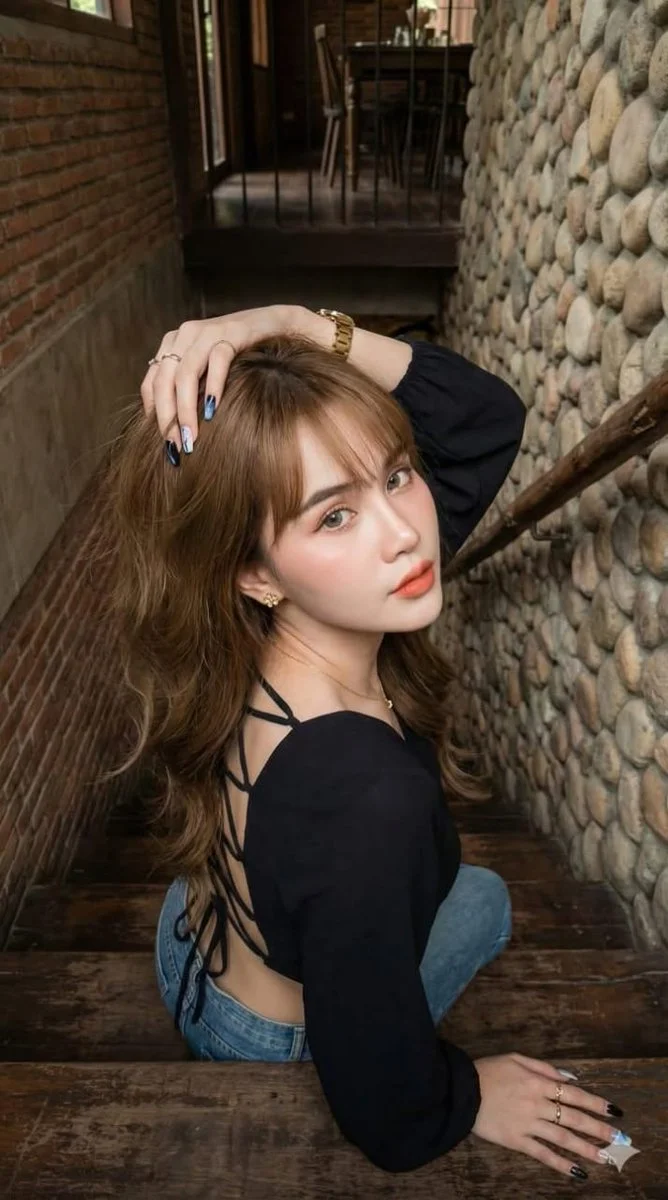 Rustic Elegance: A Portrait of Youth and Charm