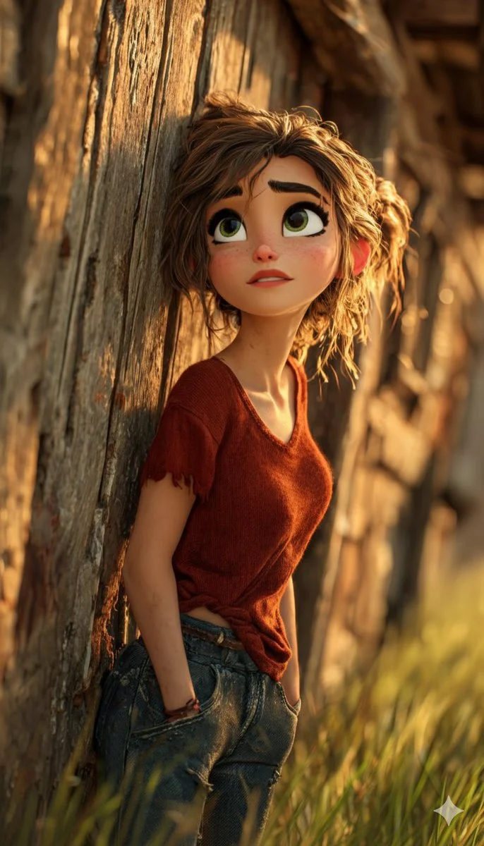 Rustic Reflections: 3D Animated Portraits
