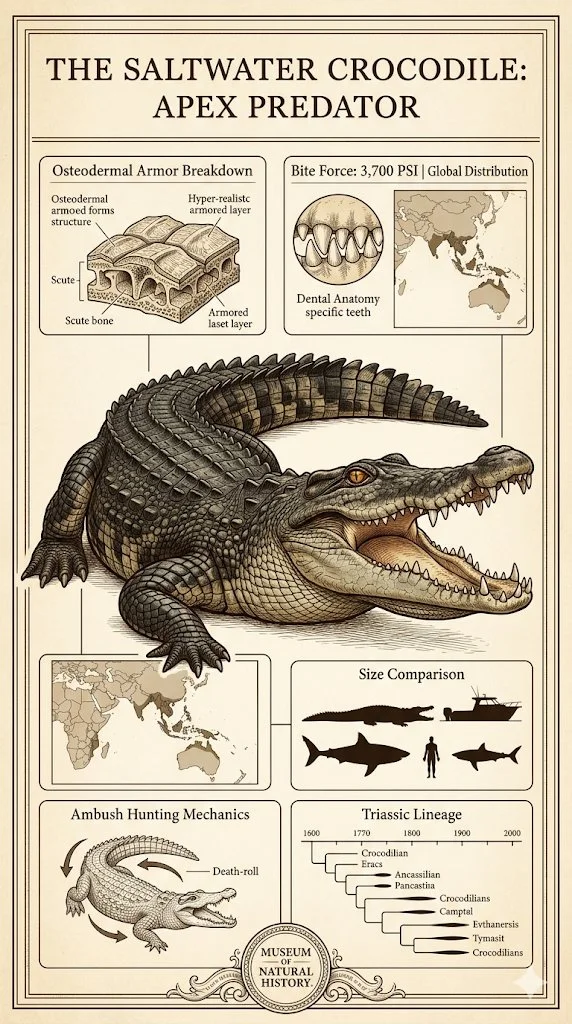 Saltwater Crocodile Museum Infographic