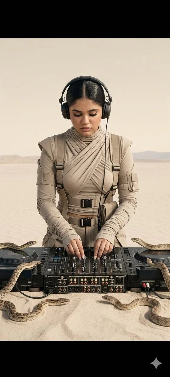 Sands of Sound: Snakes and DJ Equipment