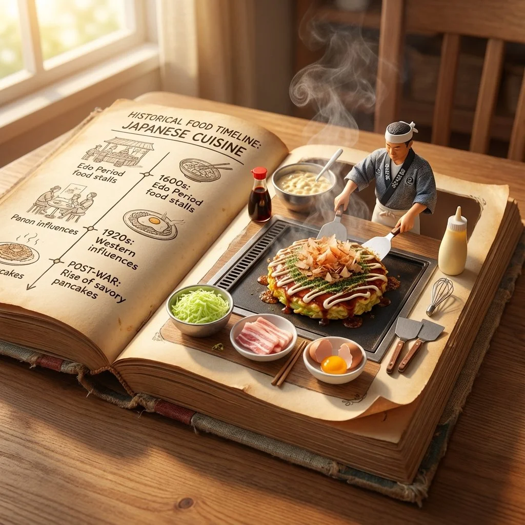 Savoring Okonomiyaki: A Vintage Culinary Adventure