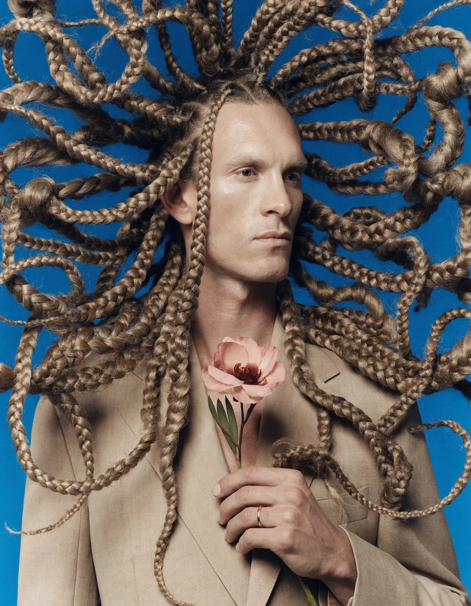 Sculptural Braids Emphasizing Texture and Form