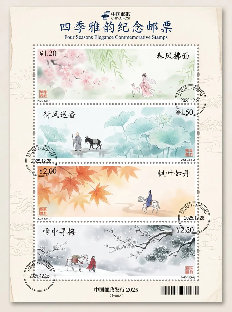Seasons in Ink: A Dreamy Stamp Collection