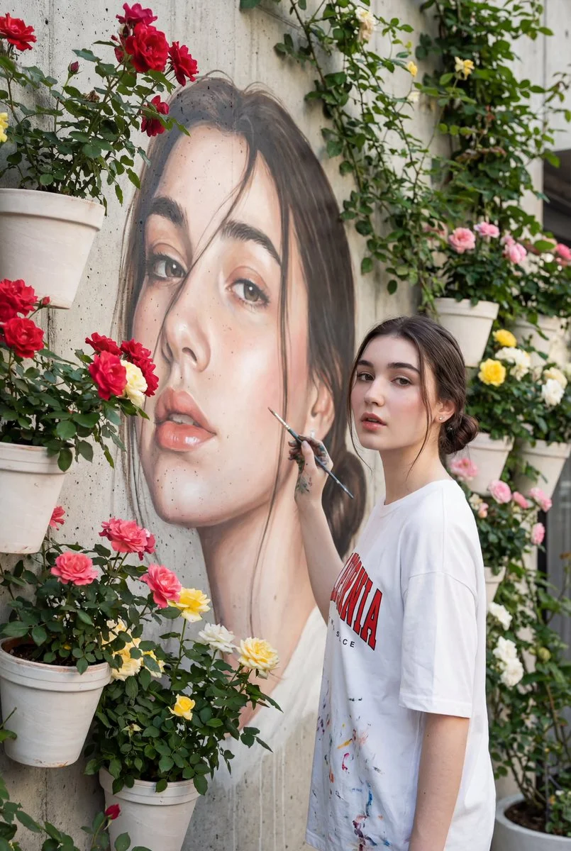 Self-Portrait in Bloom: The Art of Reflection