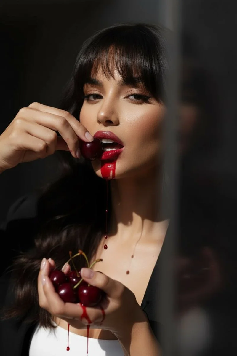 Sensual Symphony of Cherries and Allure