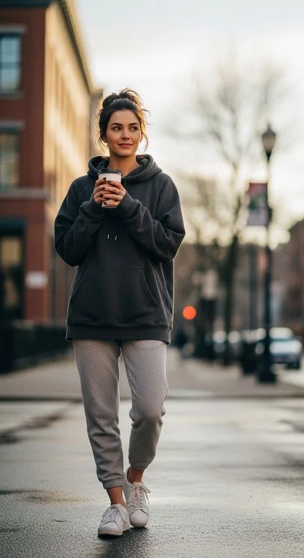 Serene City Mornings: A Cozy Stroll