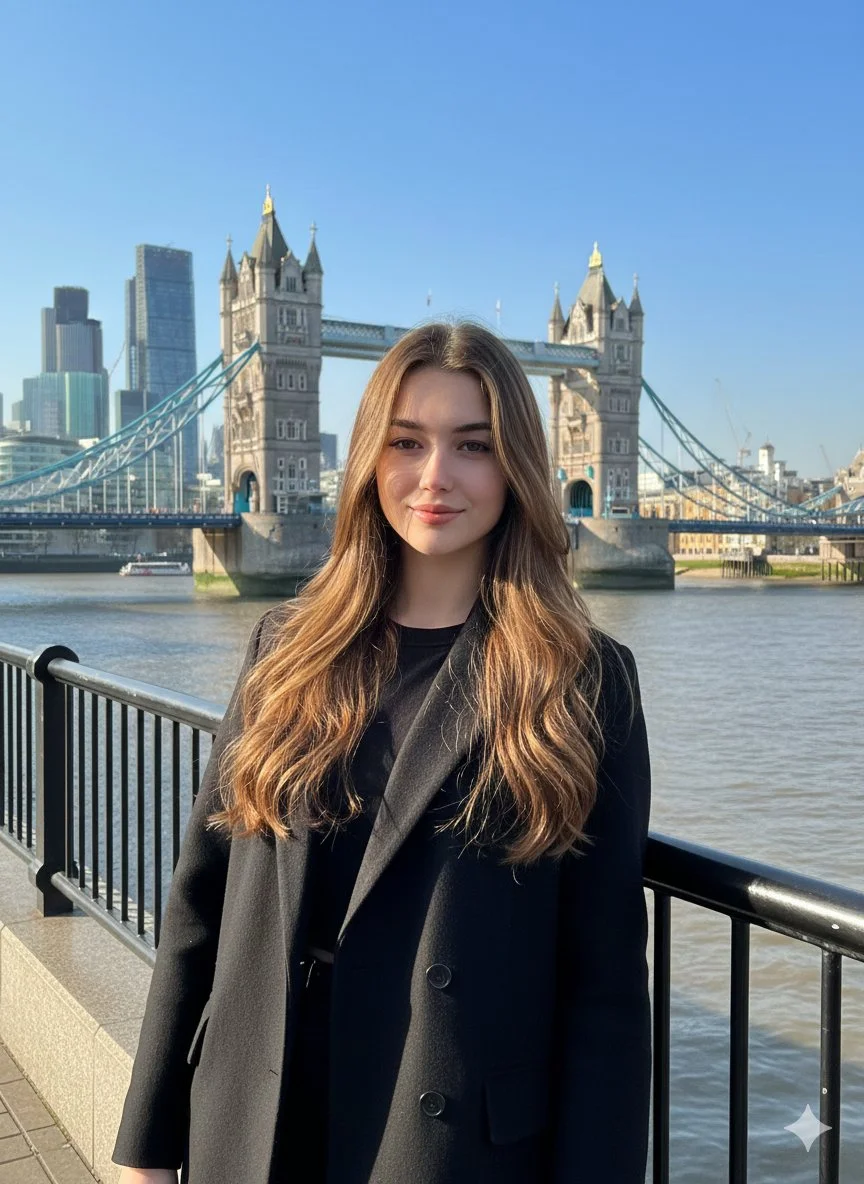 Serene Portrait by Tower Bridge