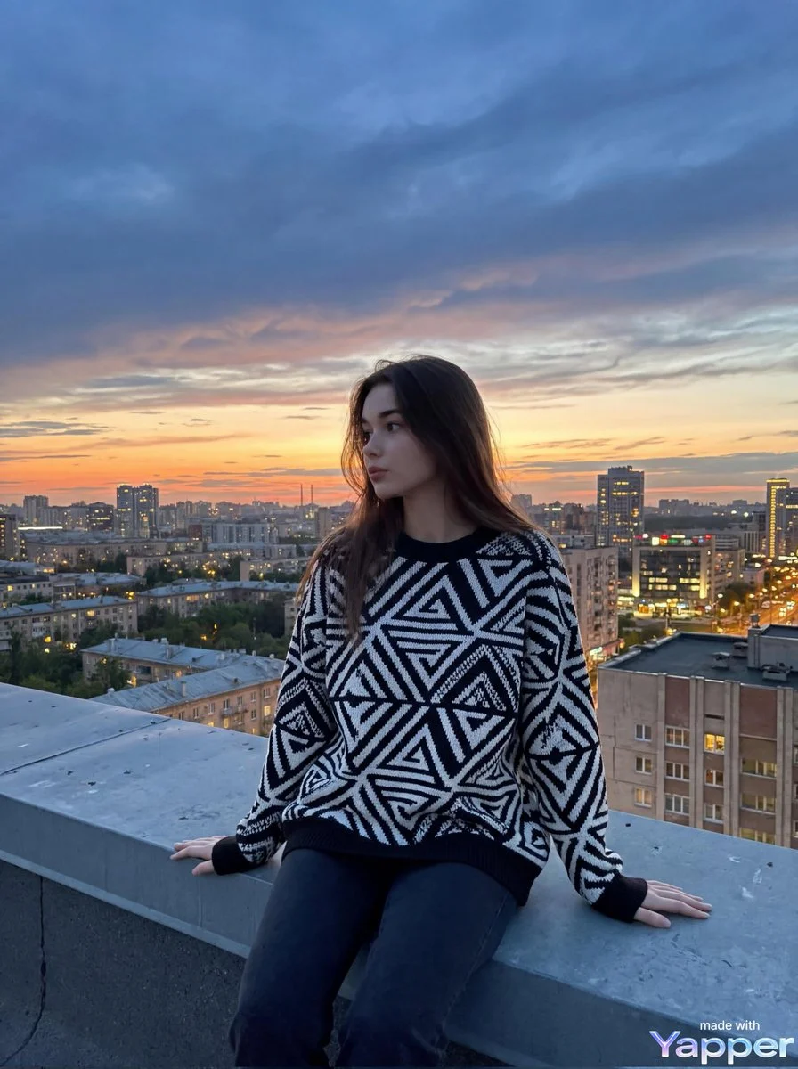 Serene Rooftop Sunset Vibes