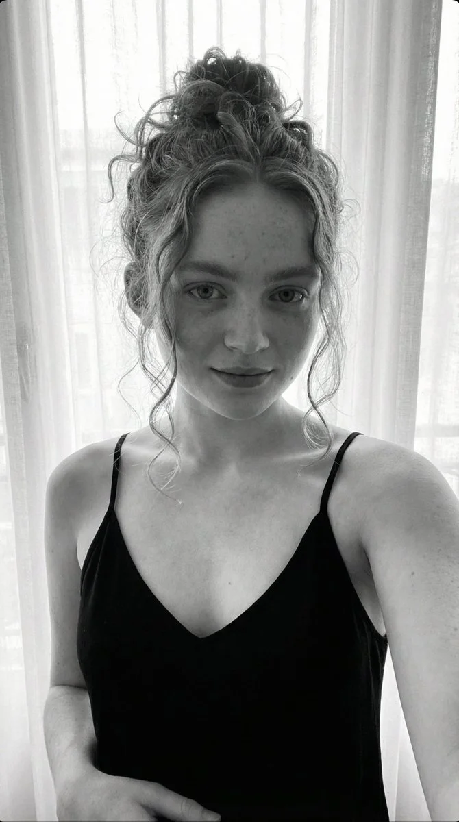 Serene Self-Portrait: A Monochrome Moment