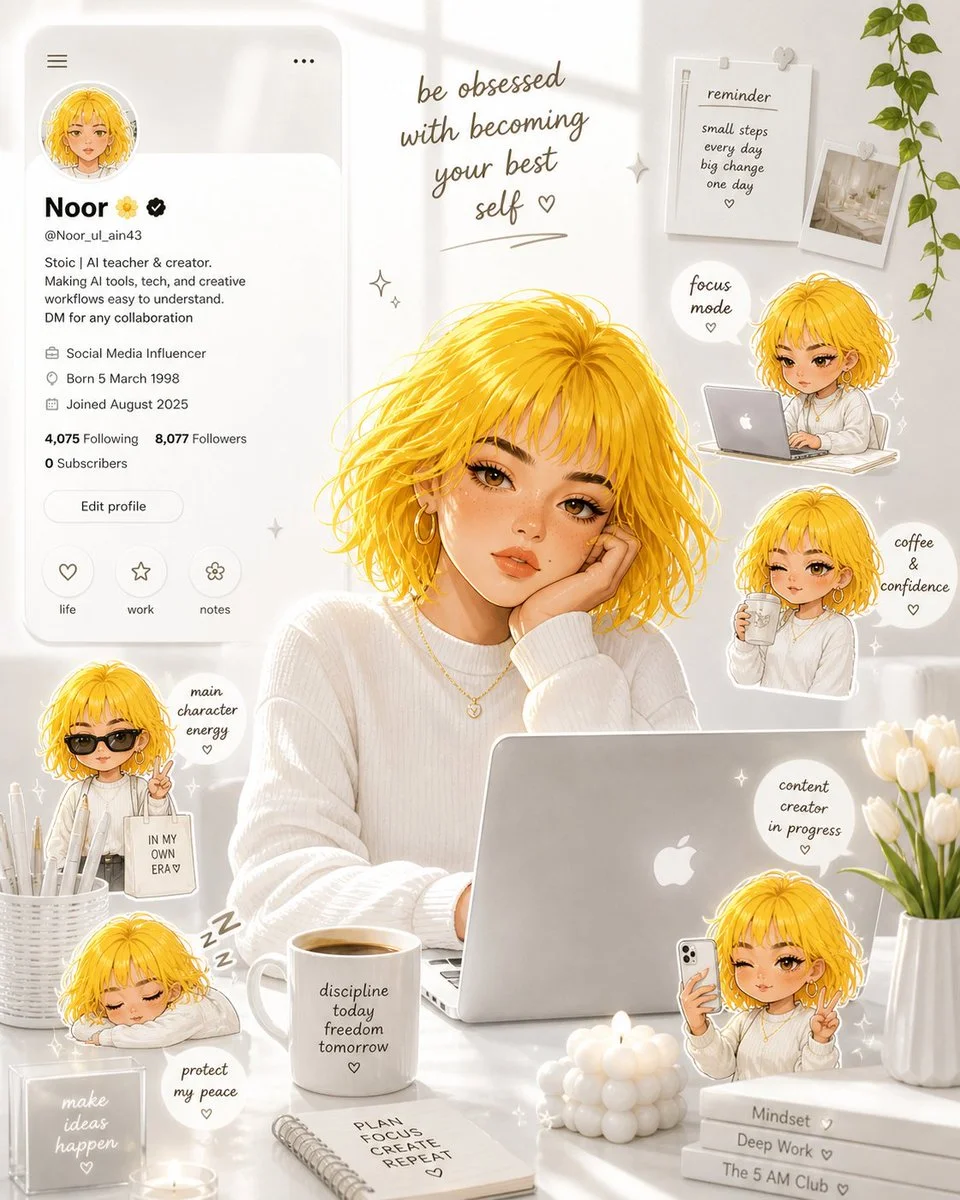 Serene Workspace of a Young Creator
