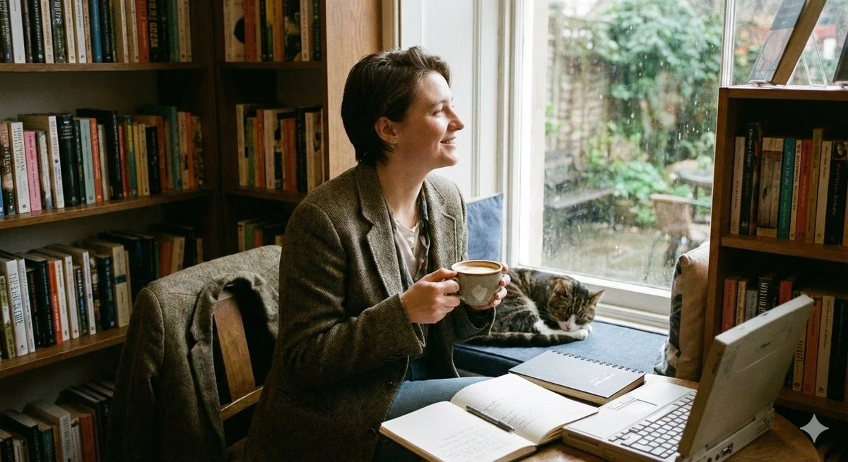 Serenity by the Coffee Window