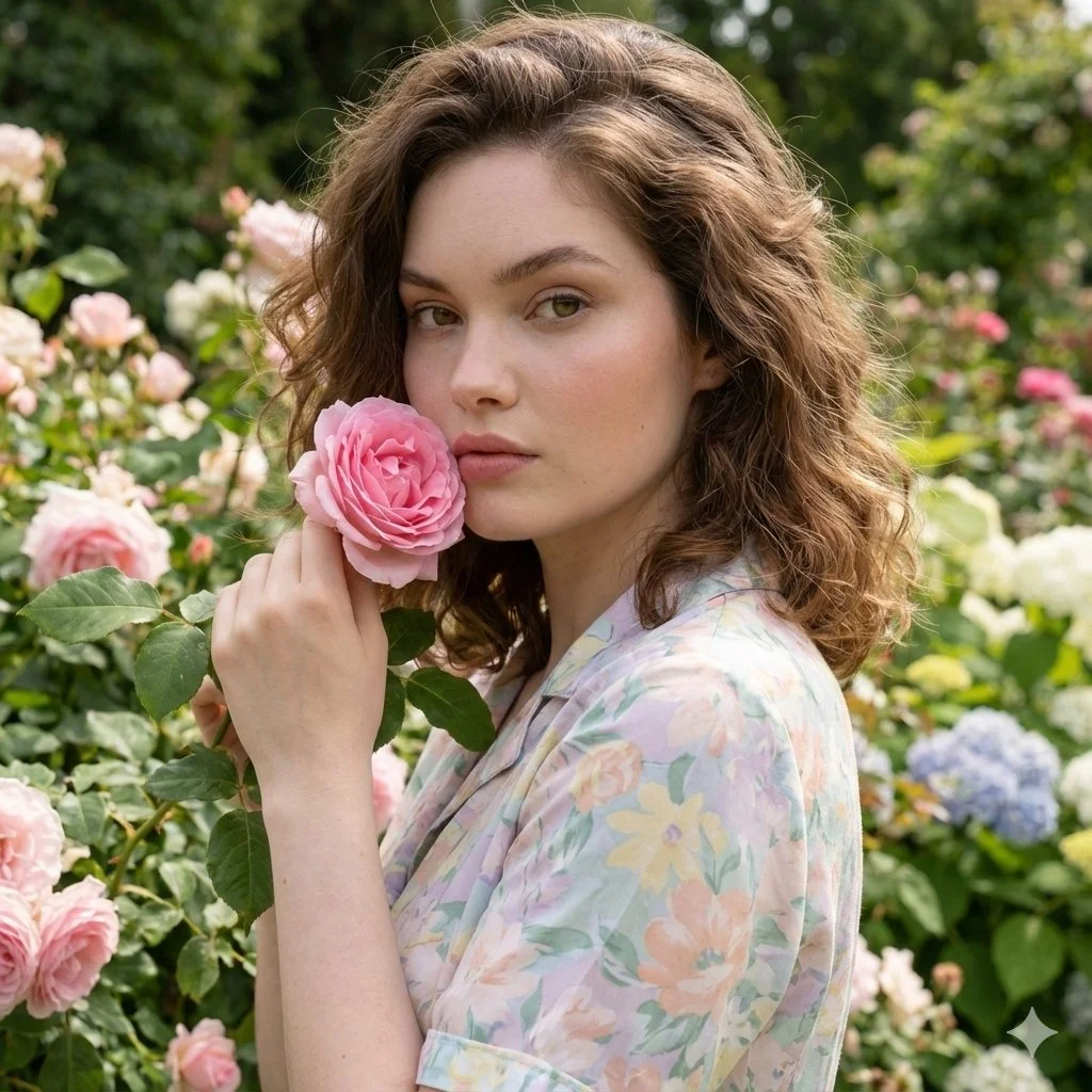 Serenity in Bloom: A Garden Portrait