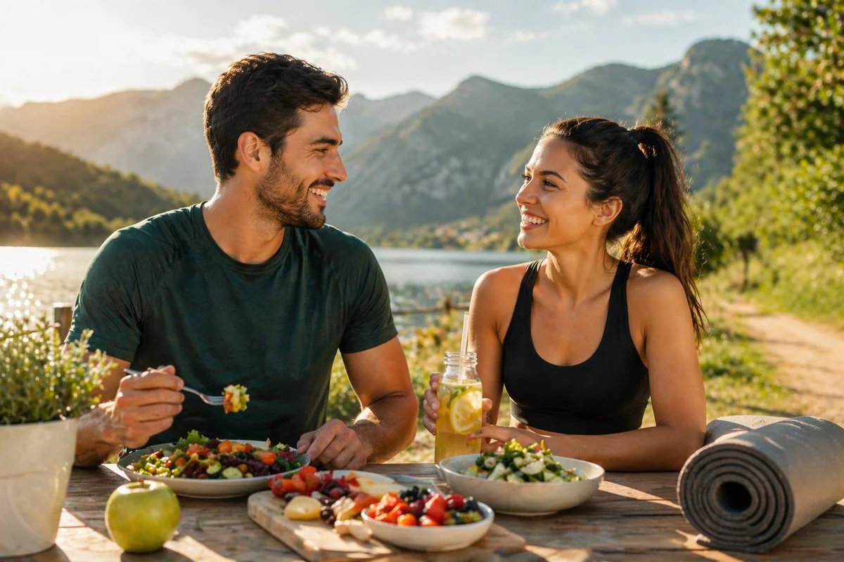 Serenity in Nature: A Couple's Healthy Retreat