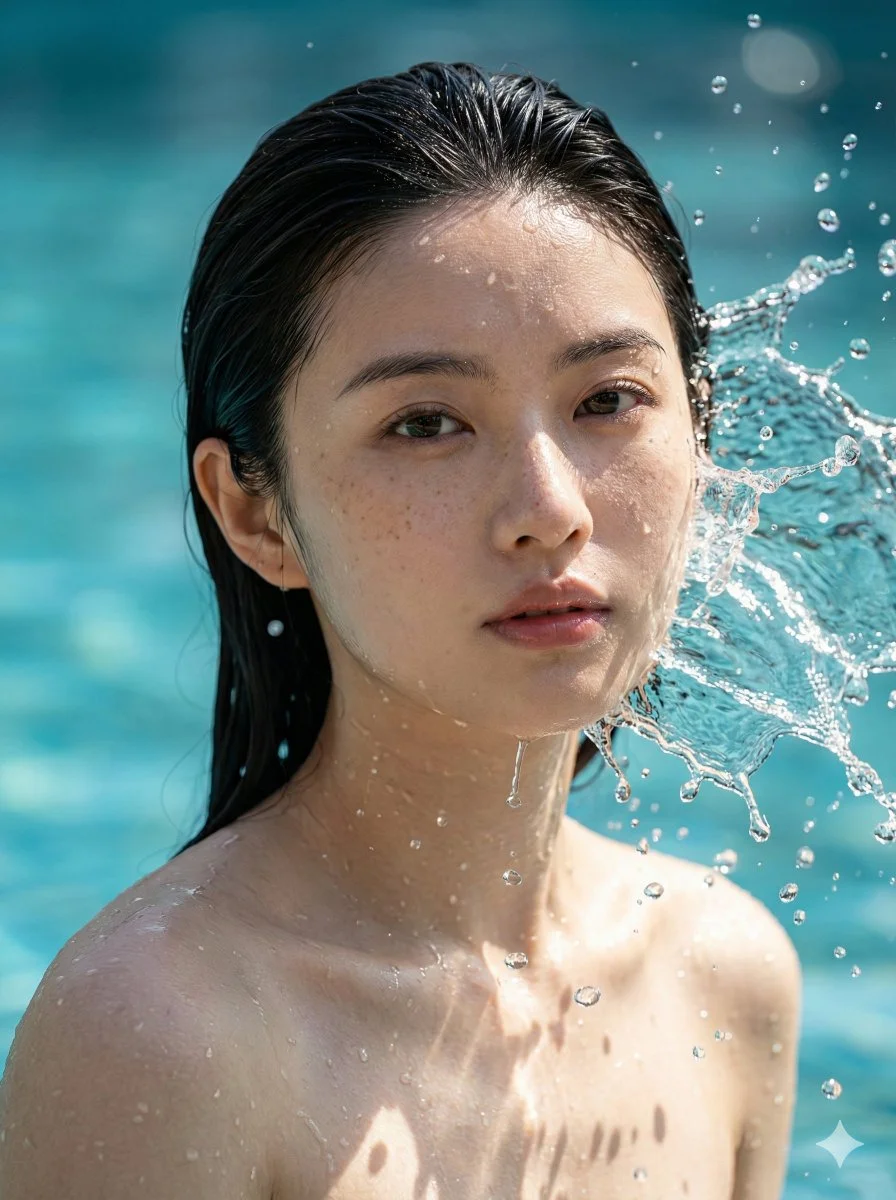 Serenity in Summer Splash: A Moment Captured