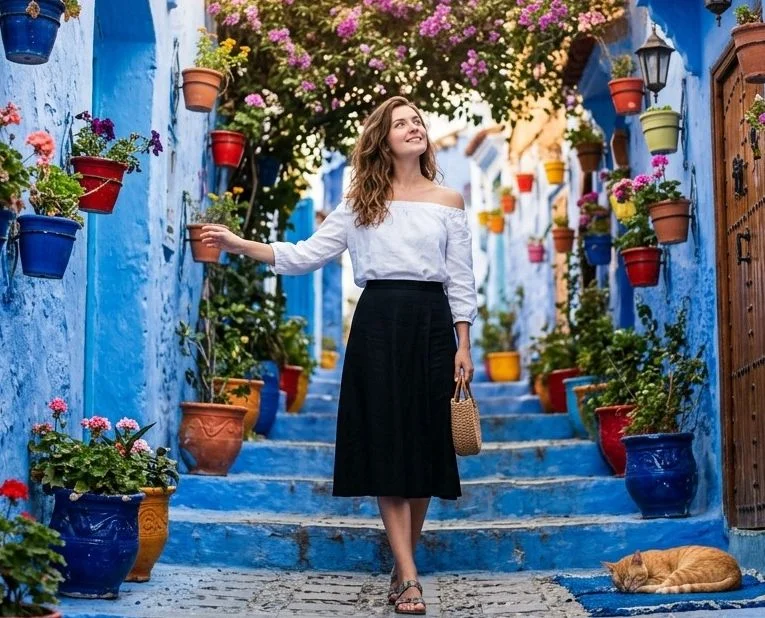 Serenity in the Blue Alley