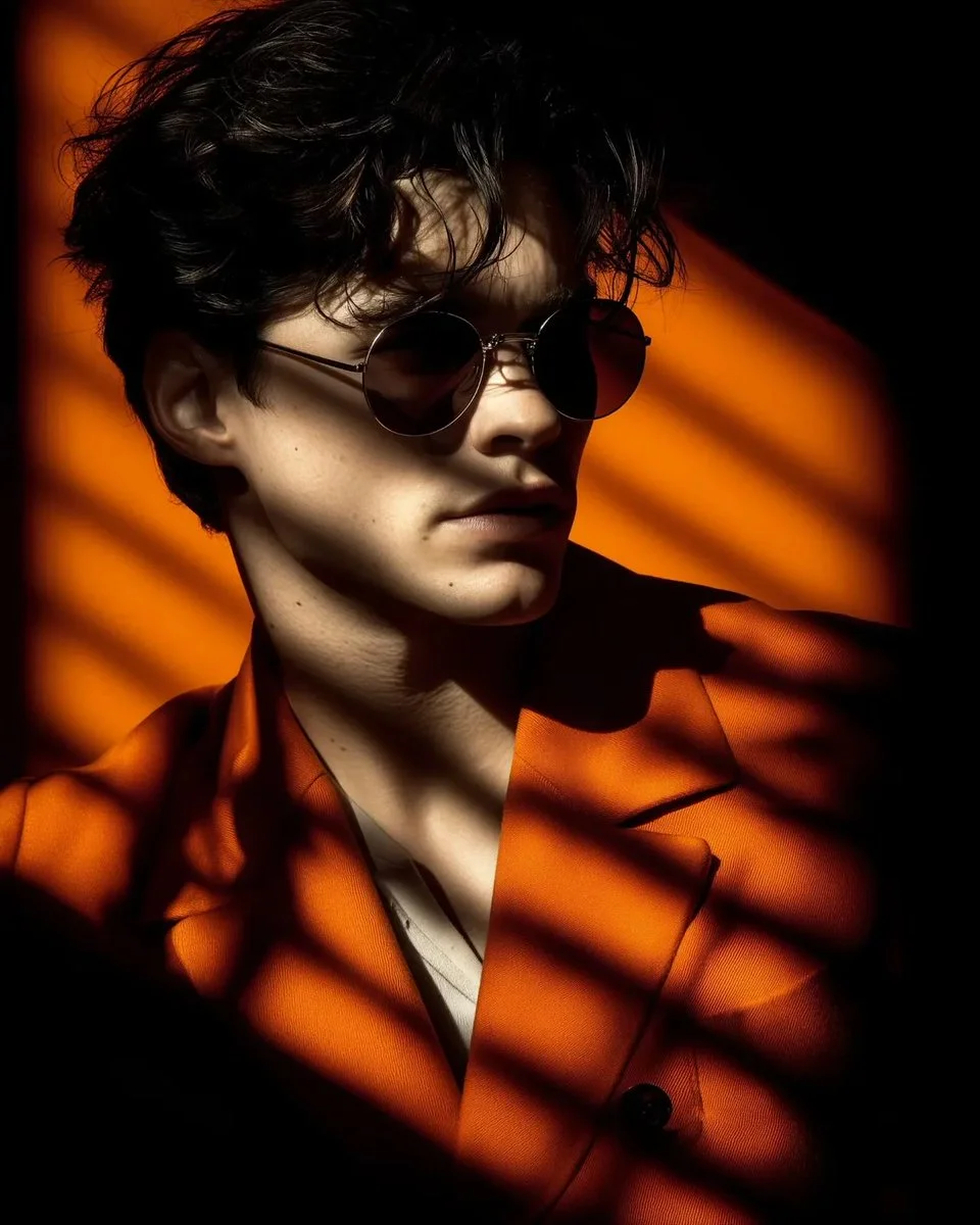 Shadowed Elegance in Neon Hues