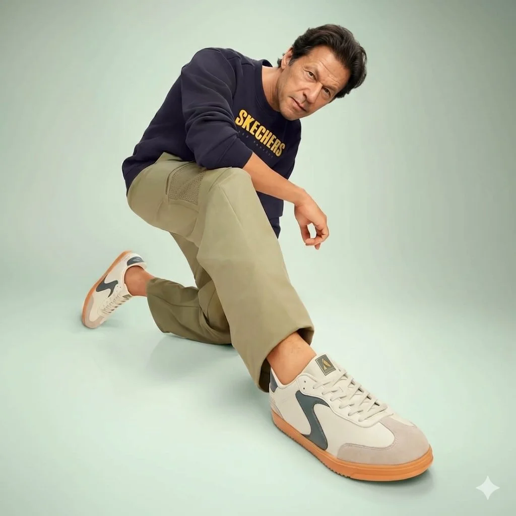 Shah Rukh Khan in Dynamic Pose Spotlighting Skechers Fashion