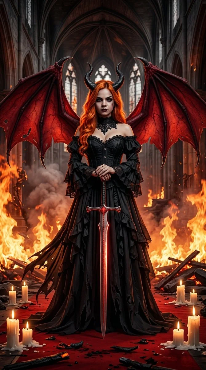 She Stopped Putting Out the Fire in the Ruined Cathedral