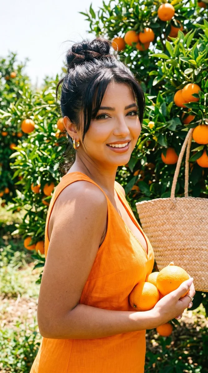 Sicilian Citrus Bliss in Vibrant Summer Hues