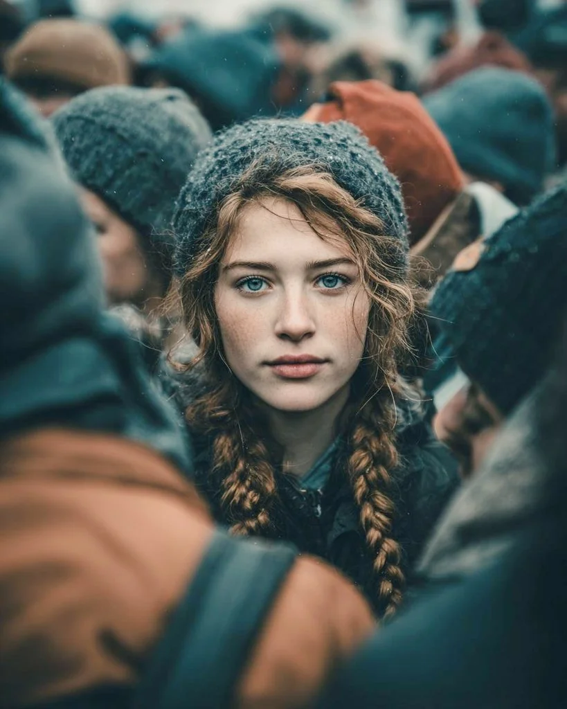 Silence Speaks: A Still Moment in the Urban Hustle