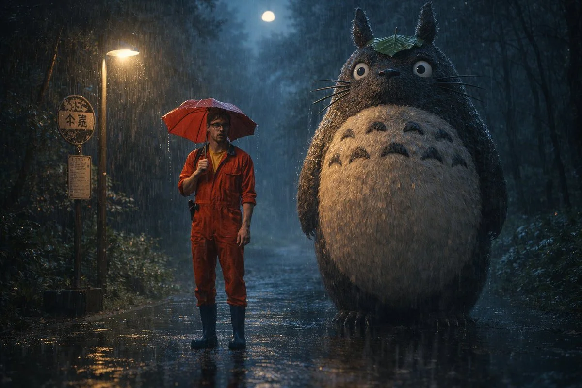 Silent Companionship Amidst the Storm