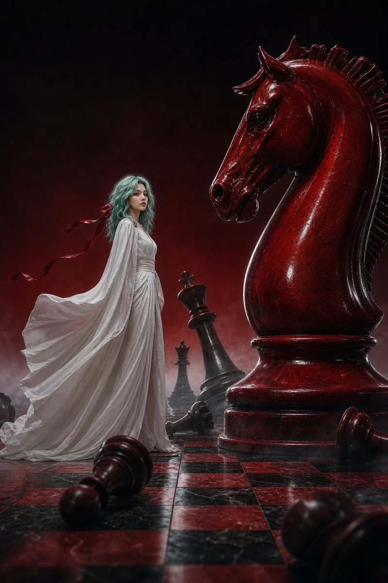 Silent Confrontation on a Blood-Red Chessboard
