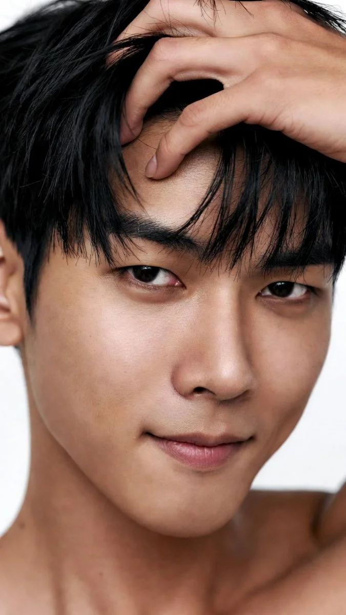 Silent Gaze: Intense Close-Up Portrait