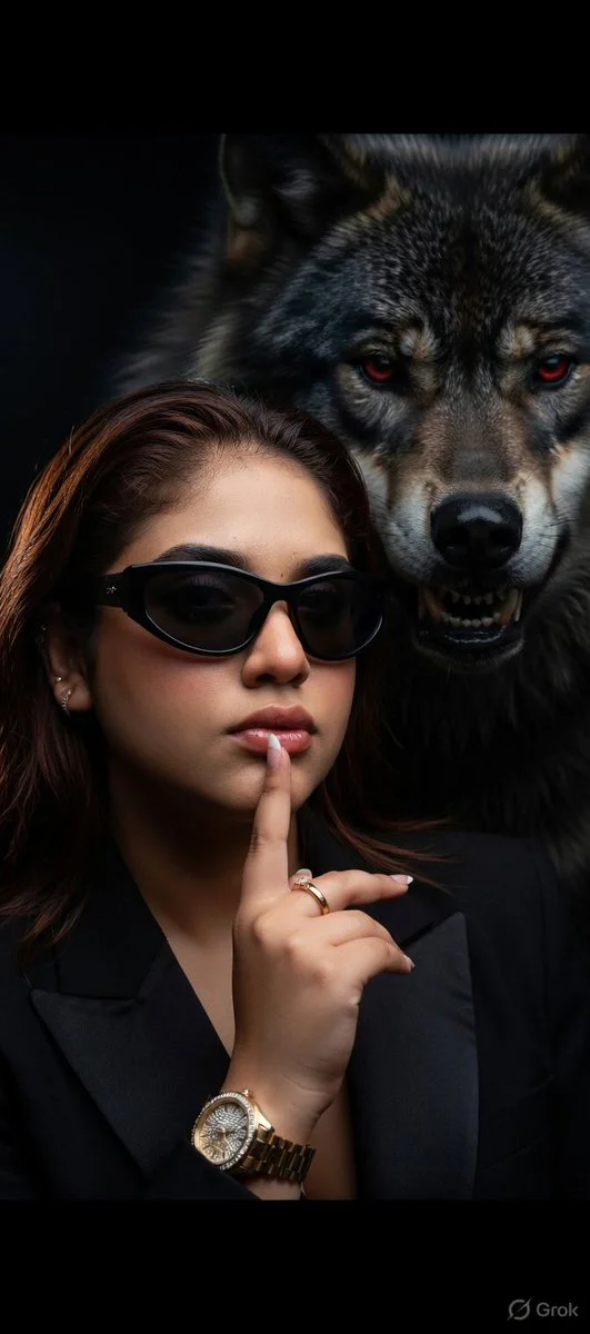 Silent Guardians: The Intensity of Woman and Wolf United