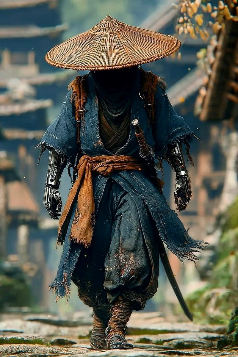 Silent Power: The Lone Ninja’s Journey at Dawn