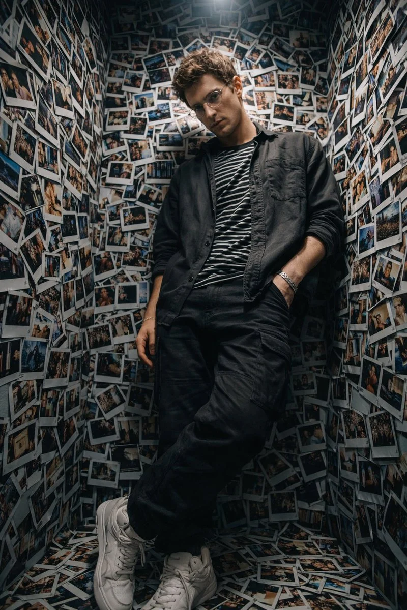 Silent Stories in a Wall of Polaroids