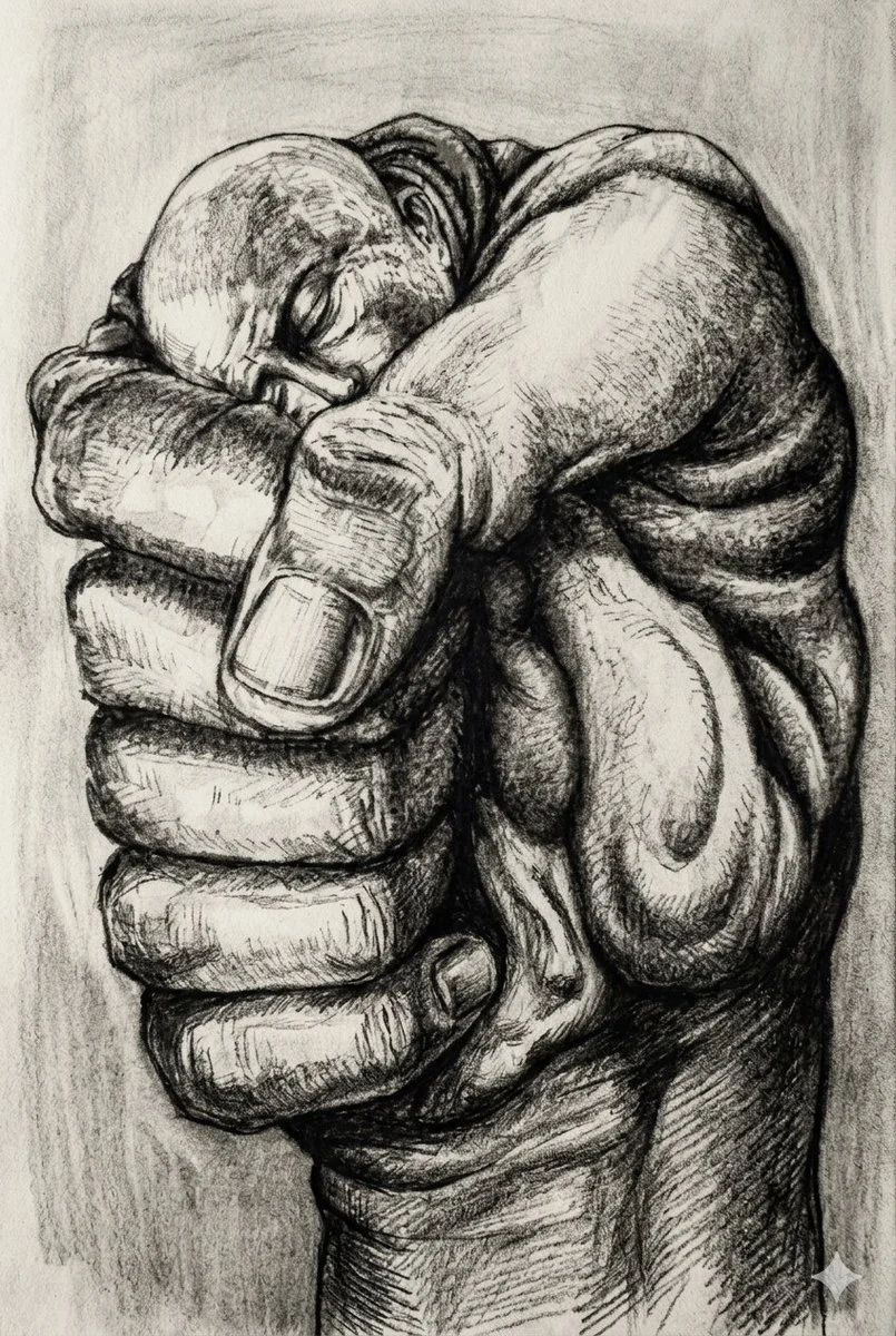 Silent Strength: The Fist and the Figure