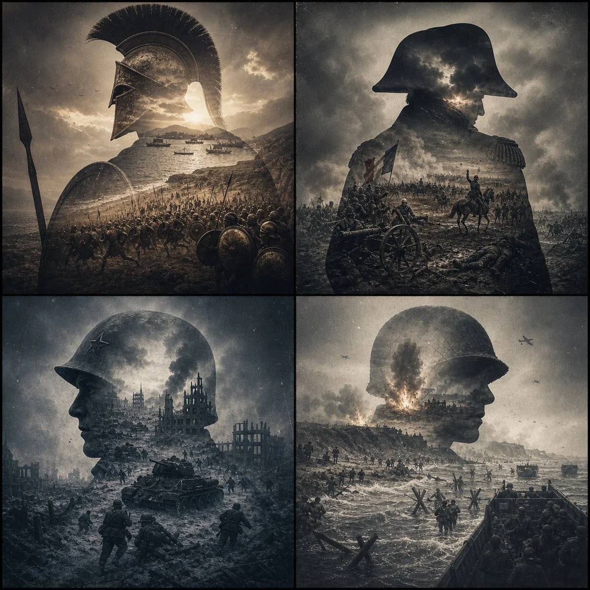 Silhouettes of History: Battles Through Landscapes