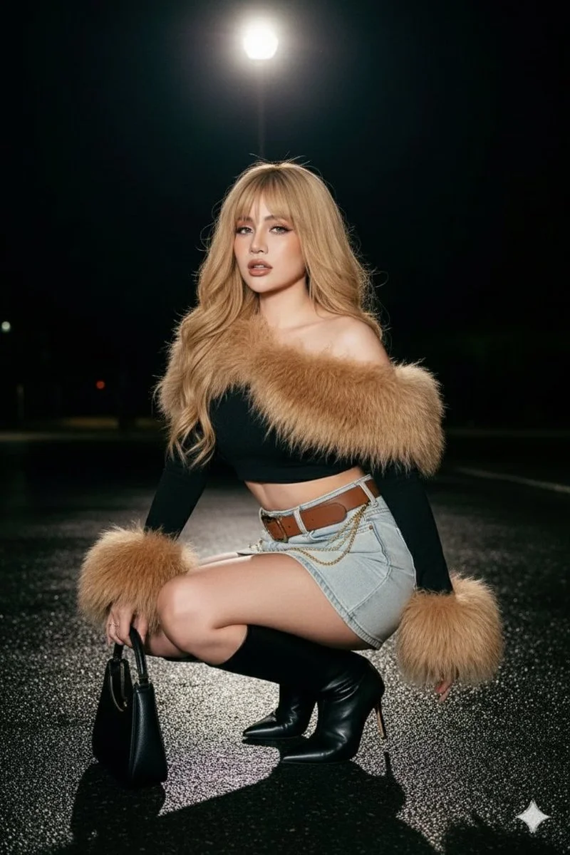 Siren of the Night: Bold Fashion Meets Cinematic Edge