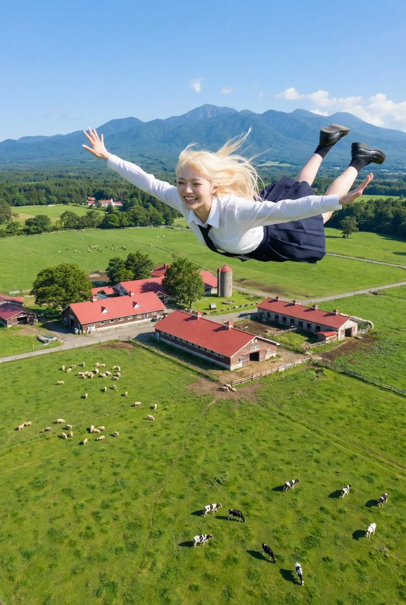 Sky High Smiles Over Koiwai Farm!