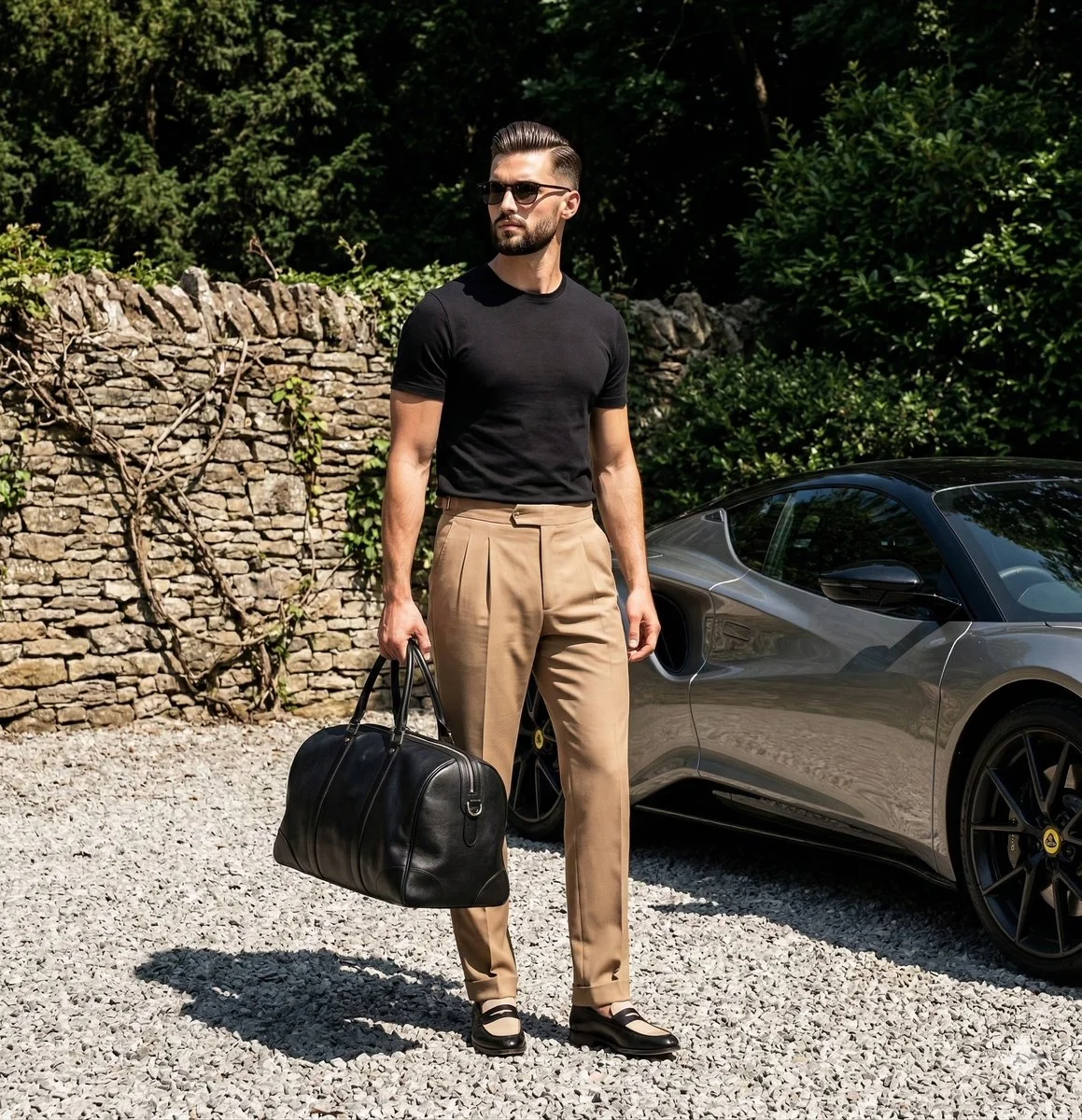 Sleek Elegance: Men's Lifestyle Shot