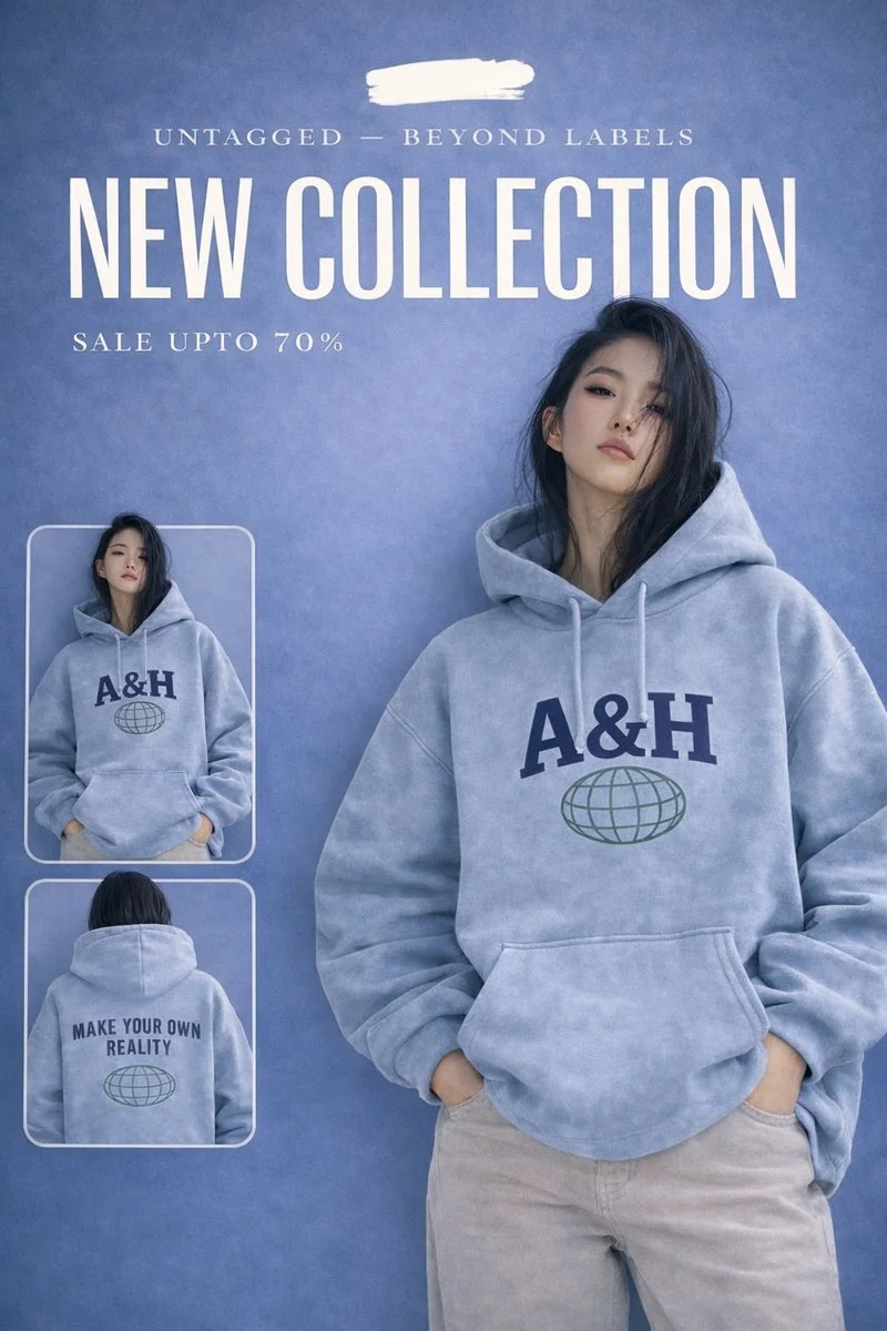 Sleek Fashion Redefined: The A&H Hoodie Poster